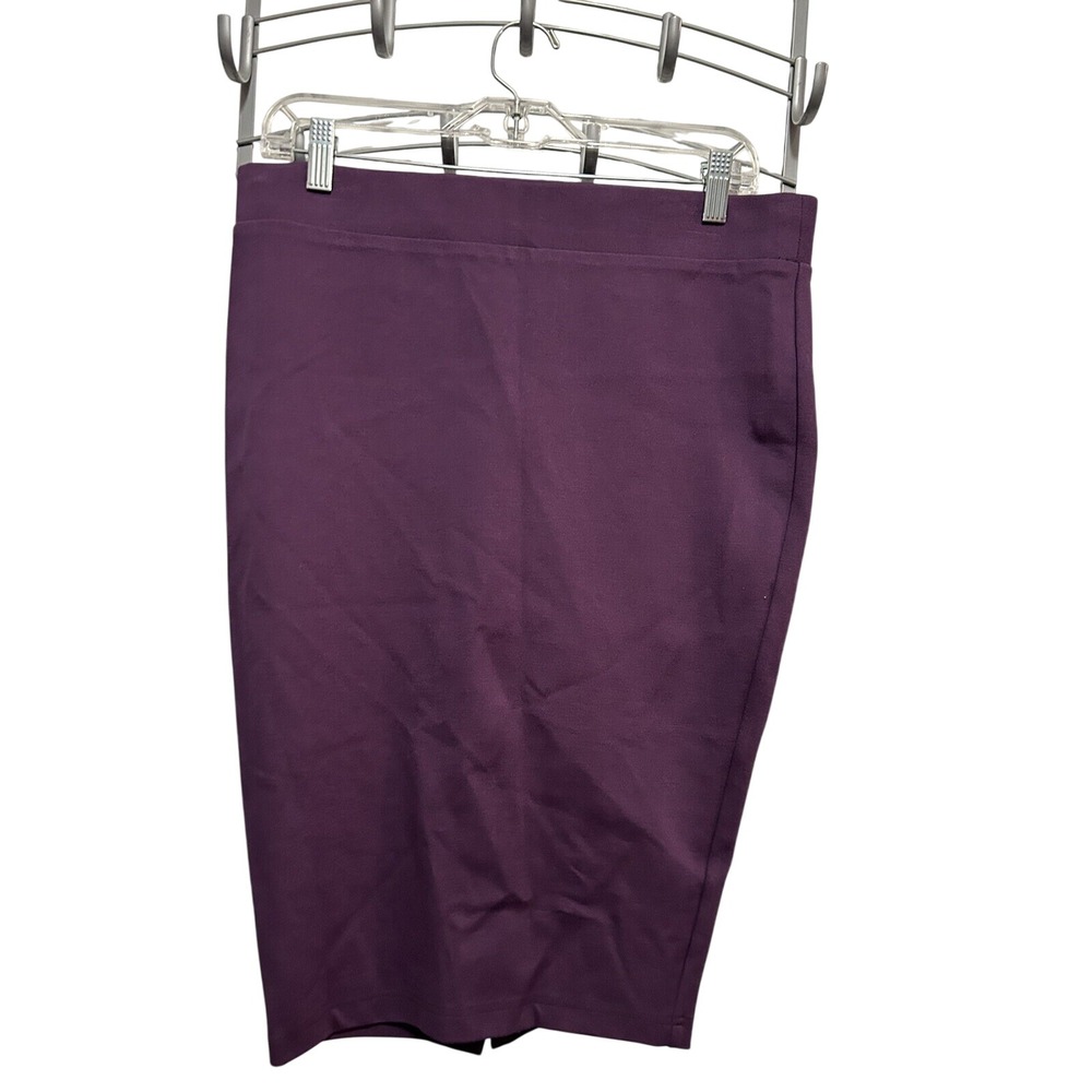 Torrid Studio Luxe Ponte Pencil Skirt Womens L 00 Purple Stretch Pull On Midi